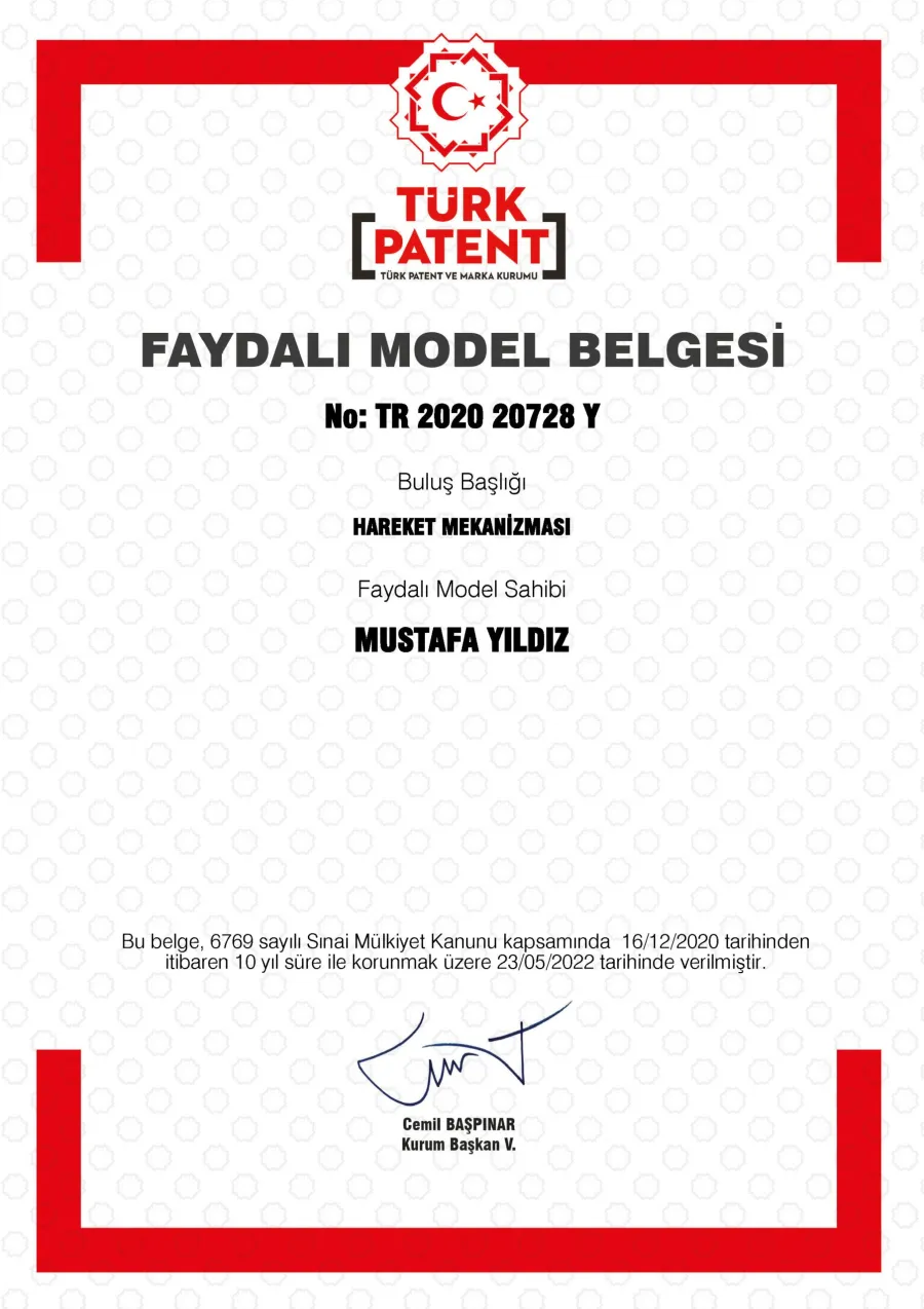 Faydalı Model Belgesi