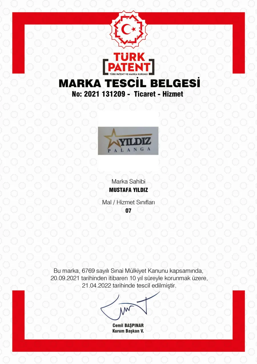Marka Tescil Belgesi